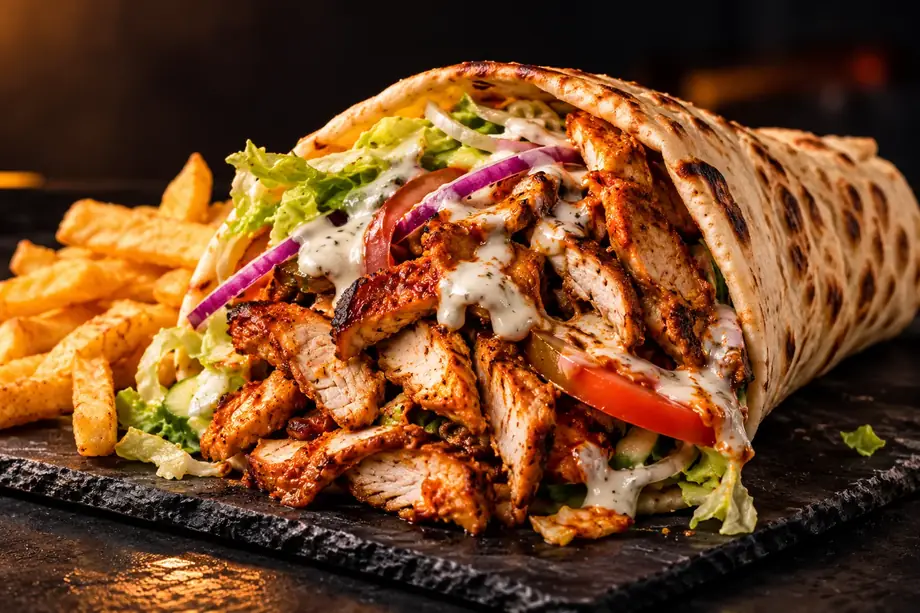 Photorealistic AI-generated wrap image